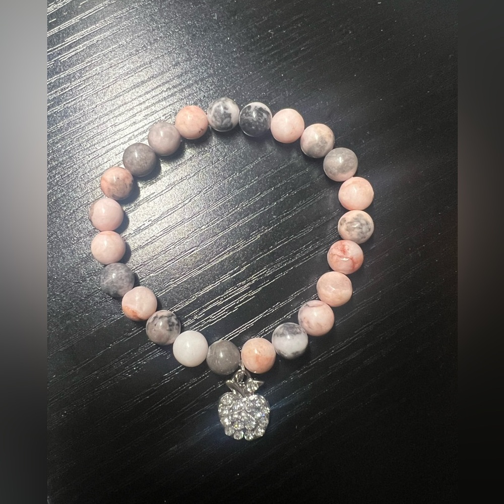 Bracelet, with an apple charm, especially for teachers.